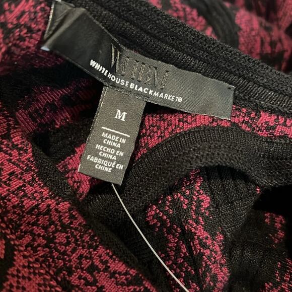 NWT $$150 White House Black Market Sleeveless Python Snake Sweater Dress M Sexy - Picture 14 of 16